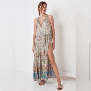 Spell & The Gypsy Oasis Floral Maxi Dress - Opal- Size Large